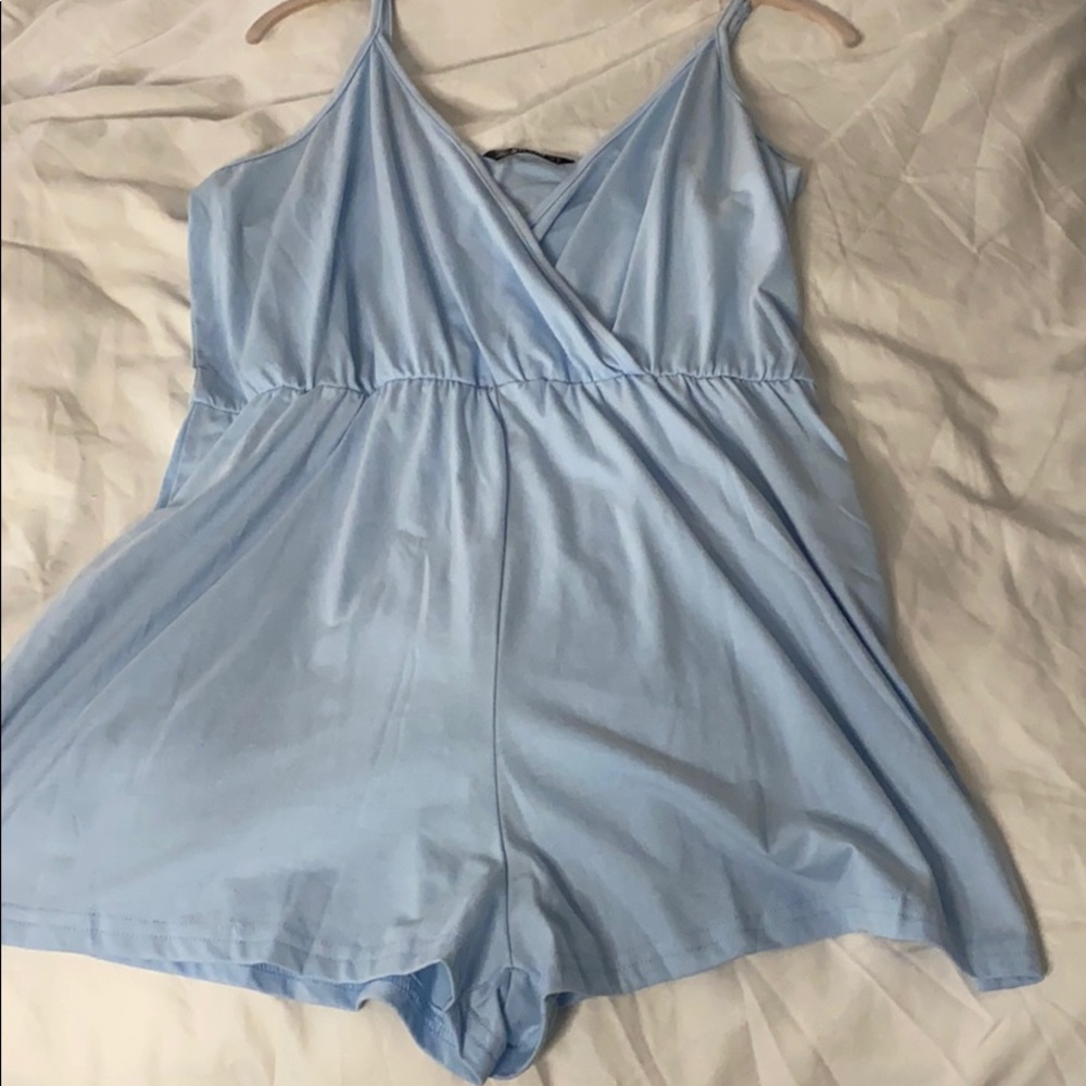 Baby Blue romper.
